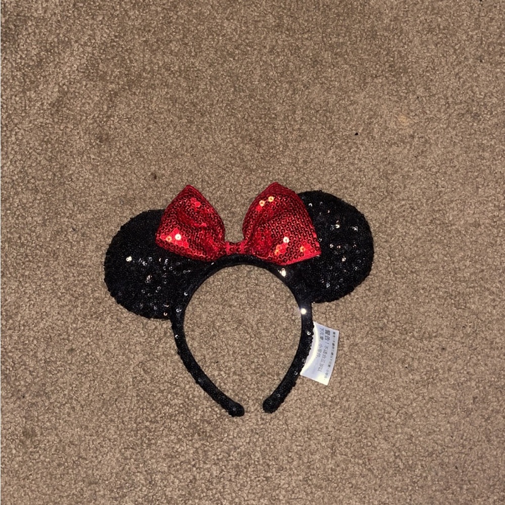 Classic black & red Minnie Mouse headband